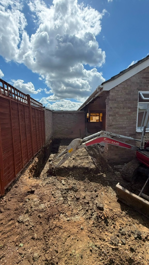 Structural excavation and site reinstatement work